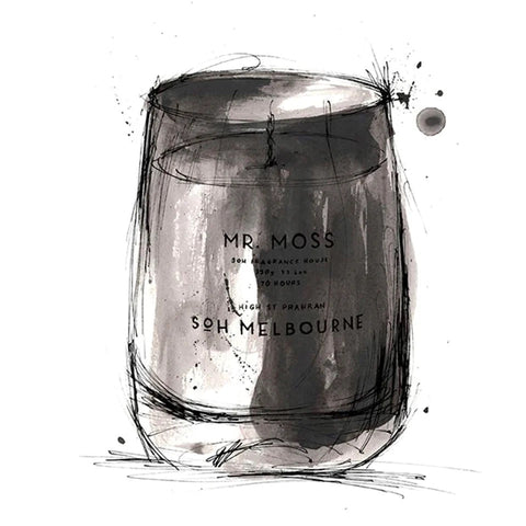 SOH MELBOURNE Mr Moss Black Matte Glass