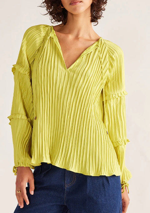 MOS The Label Jean Blouse Lime
