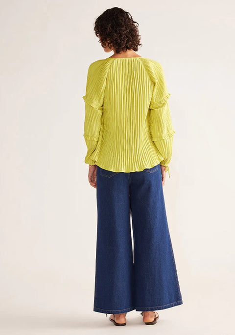 MOS The Label Jean Blouse Lime