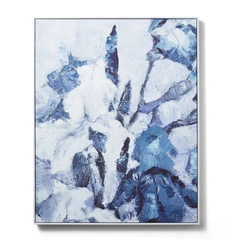 SNOWY BLUE CANVAS WALL ART