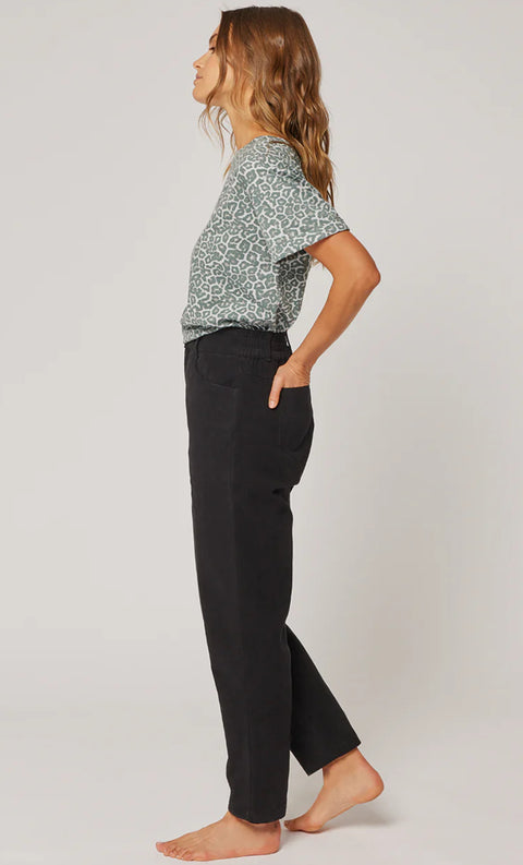 CARTEL AND WILLOW Sarah Pant Washed Black