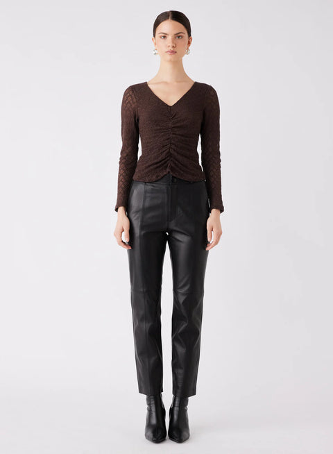ESMAEE Exile Lace Top Chocolate