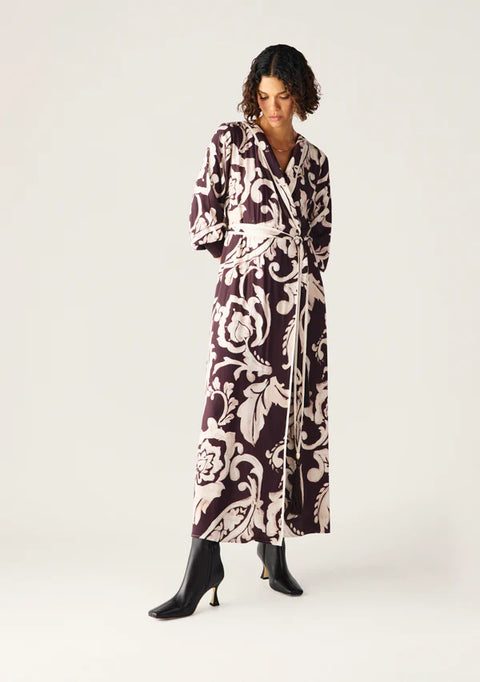 MOS THE LABEL Seraphine Maxi Wrap Dress