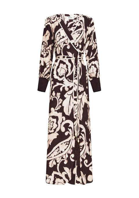 MOS THE LABEL Seraphine Maxi Wrap Dress