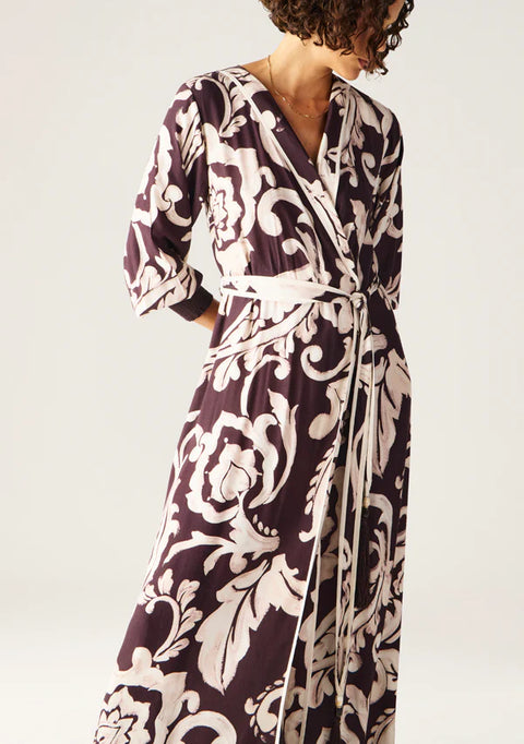 MOS THE LABEL Seraphine Maxi Wrap Dress