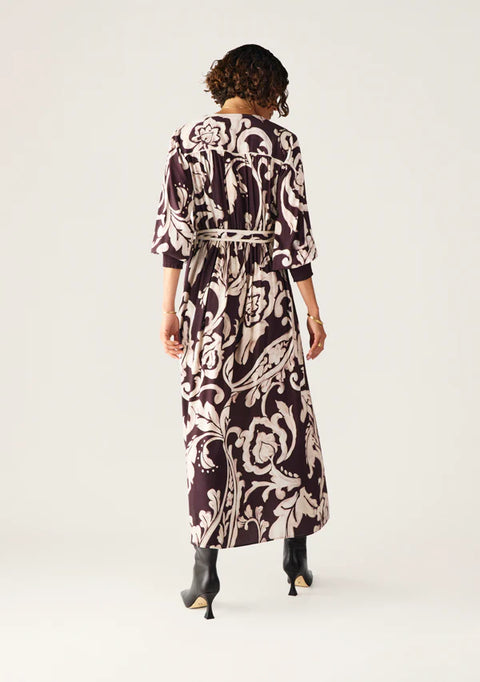 MOS THE LABEL Seraphine Maxi Wrap Dress