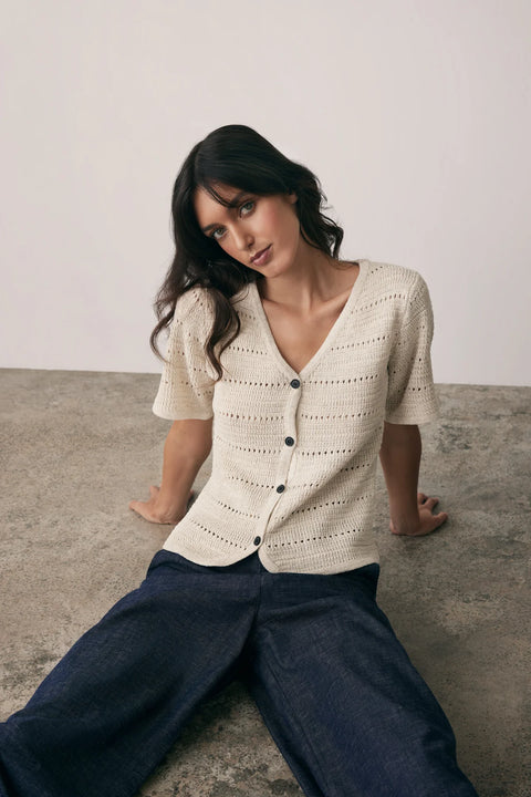 ESMAEE Novel Knit Sweater Putty
