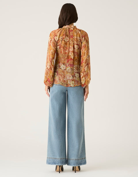 MOS The Label Morgan Print Blouse