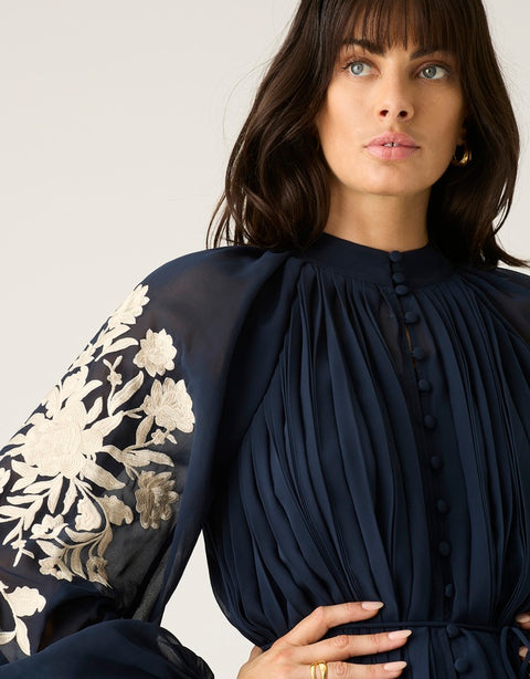 MOS The Label Willow Pleat Blouse