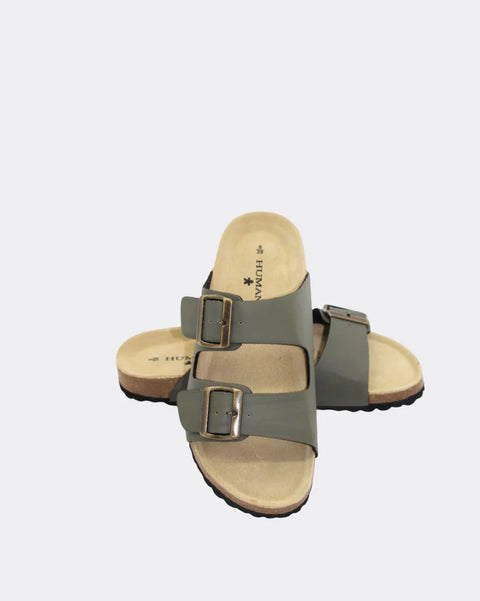 HUMAN Ibiza Slides Vintage Green