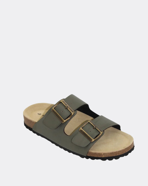 HUMAN Ibiza Slides Vintage Green