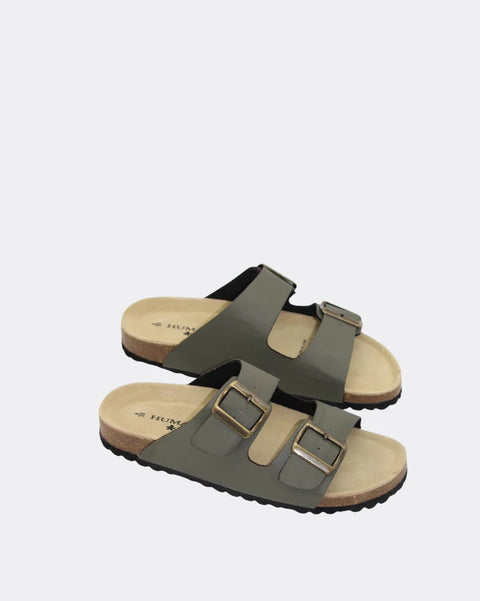 HUMAN Ibiza Slides Vintage Green