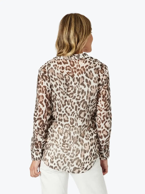 GORDON SMITH On Safari Shirt Leopard Print
