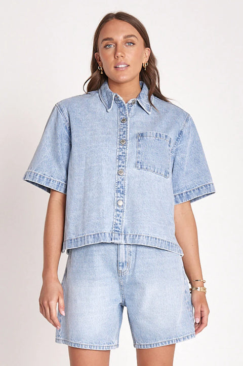 FEATHER AND NOISE Grace Denim Shirt