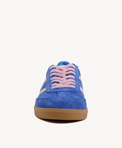 GOODSOLE Parallel Cobalt Blue Soft Suede/Pink Leather
