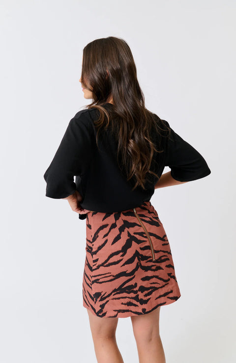 CARTEL AND WILLOW Solana Tee Black