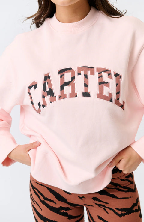 CARTEL AND WILLOW Bronwyn Sweater Washed Pink