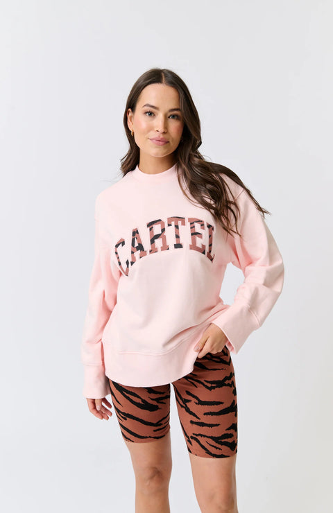 CARTEL AND WILLOW Bronwyn Sweater Washed Pink