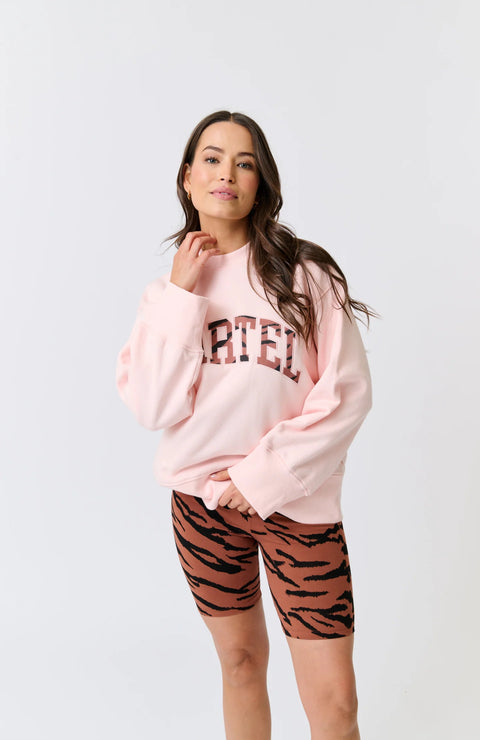 CARTEL AND WILLOW Bronwyn Sweater Washed Pink