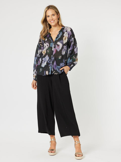 HAMMOCK AND VINE Jodie Wide Leg Pants Black
