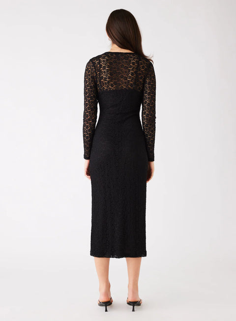 ESMAEE Charmer Midi Dress Black