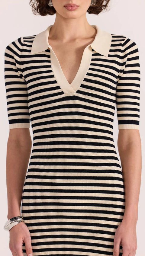 STAPLE THE LABEL Lana Stripe Knit Dress