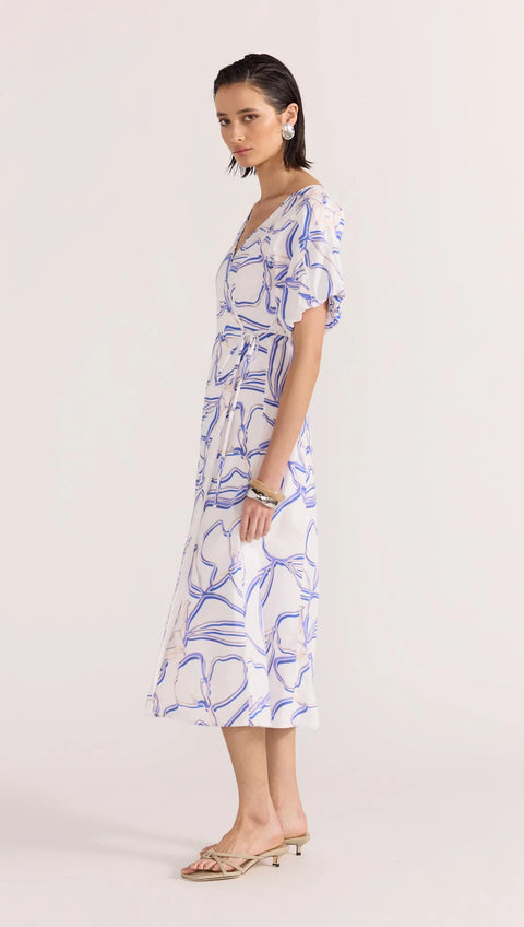 SORAYA WRAP MIDI DRESS