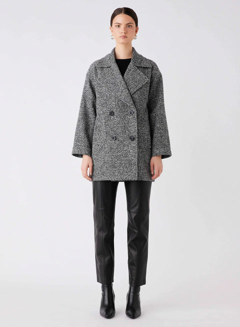 ESMAEE Ace Blazer Coat Herringbone