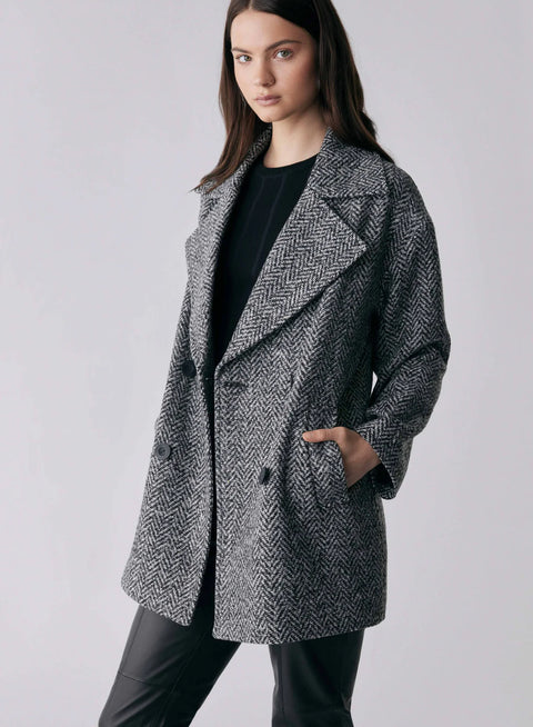 ESMAEE Ace Blazer Coat Herringbone