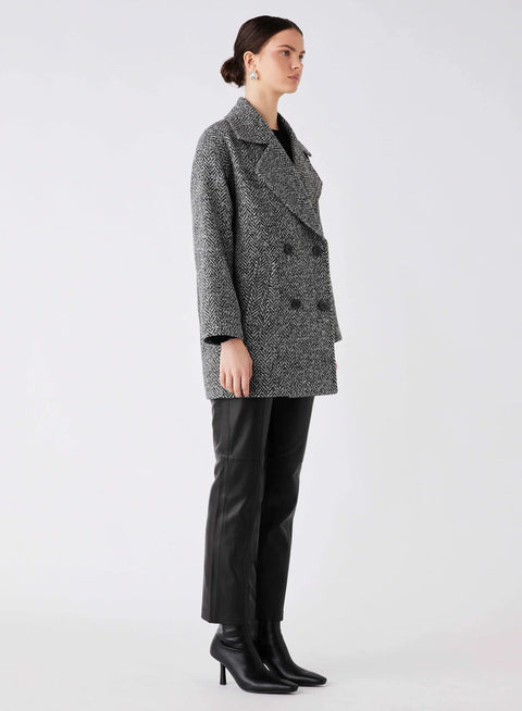 ESMAEE Ace Blazer Coat Herringbone