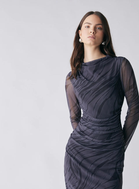 ESMAEE Marble Midi Dress Marble
