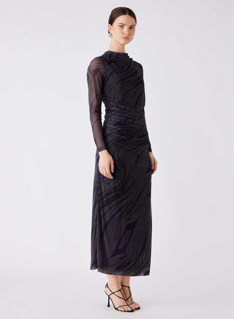 ESMAEE Marble Midi Dress Marble