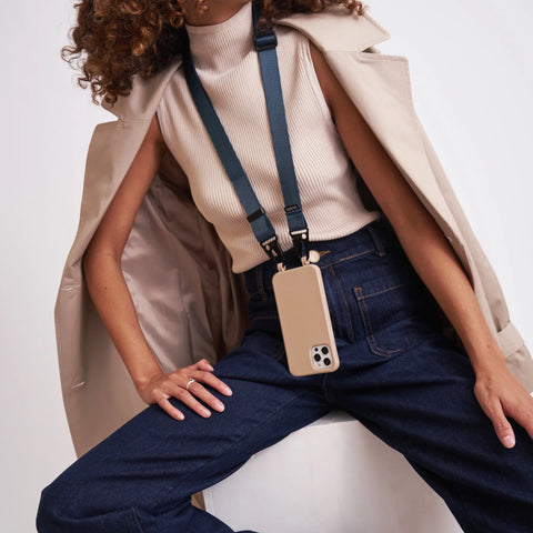 LOUVE COLLECTION Petrol Blue Crossbody Phone Lanyard LOUVE COLLECTION Klou Boutique