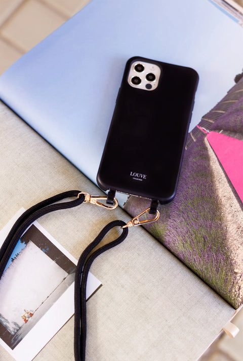 LOUVE COLLECTION Mystique Black Crossbody Phone Strap LOUVE COLLECTION Klou Boutique