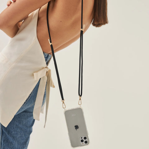 LOUVE COLLECTION Mystique Black Crossbody Phone Strap LOUVE COLLECTION Klou Boutique