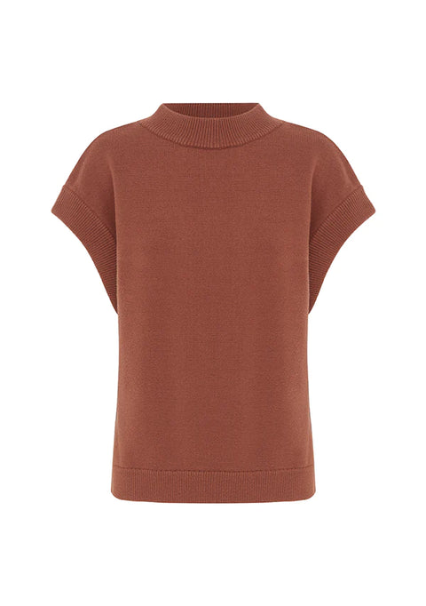 MOS THE LABEL Wistful Knit Vest Auburn MOS THE LABEL Klou Boutique