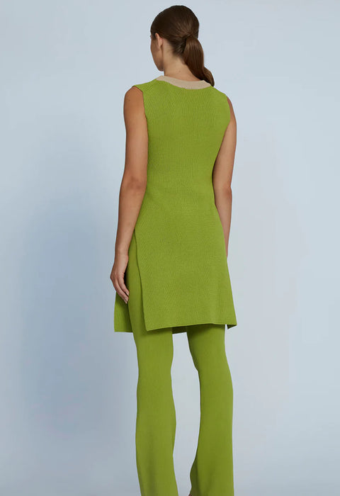 BY JOHNNY Sleeveless Split Tank Greenbone BY JOHNNY Klou Boutique