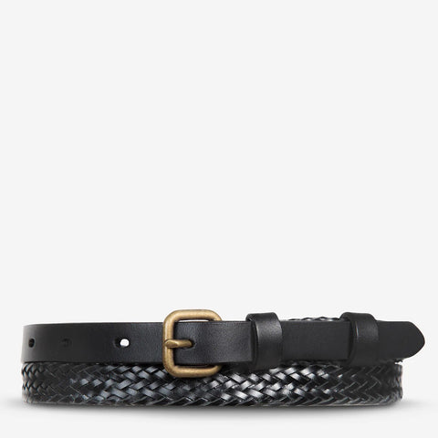 STATUS ANXIETY Only Lovers Left Black Plaited STATUS ANXIETY Klou Boutique
