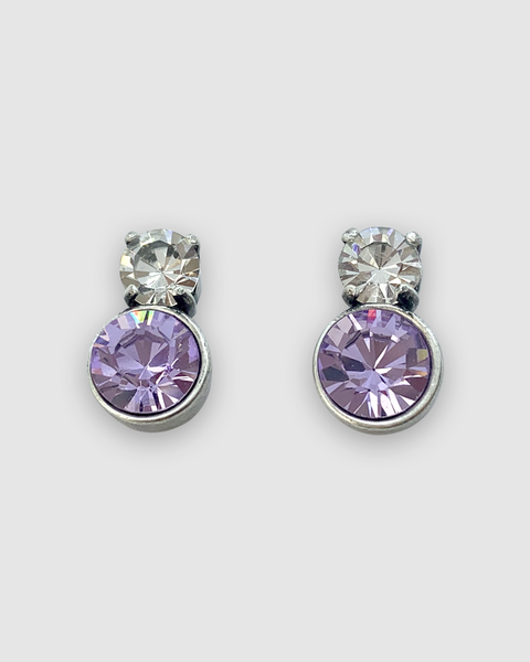 Peter Lang JANE Earrings - Crystal/violet PETER LANG Klou Boutique