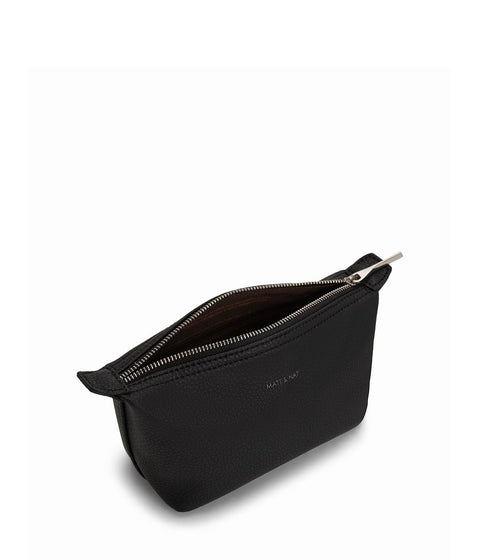 Matt & Nat Abbi Mini Vegan Cosmetic Bag, Purity - black Matt & Nat Klou Boutique
