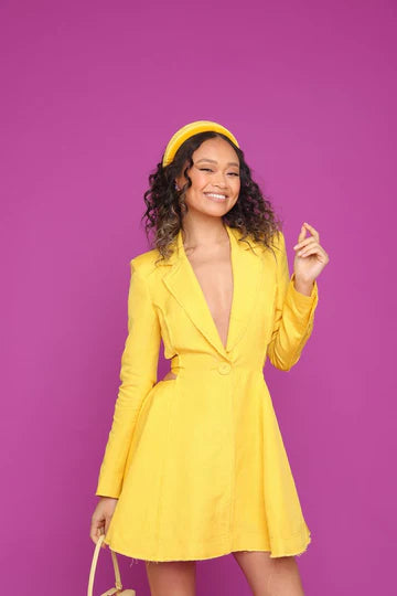 LESLIE HEADBAND IN YELLOW MORGAN & TAYLOR Klou Boutique