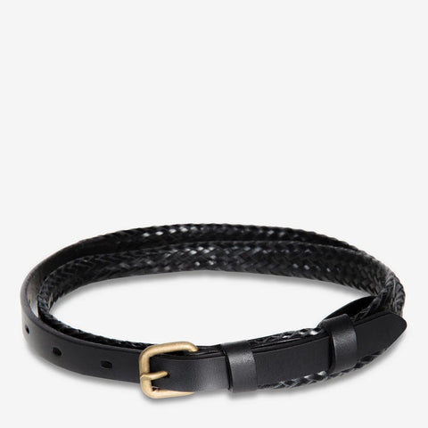 STATUS ANXIETY Only Lovers Left Black Plaited STATUS ANXIETY Klou Boutique
