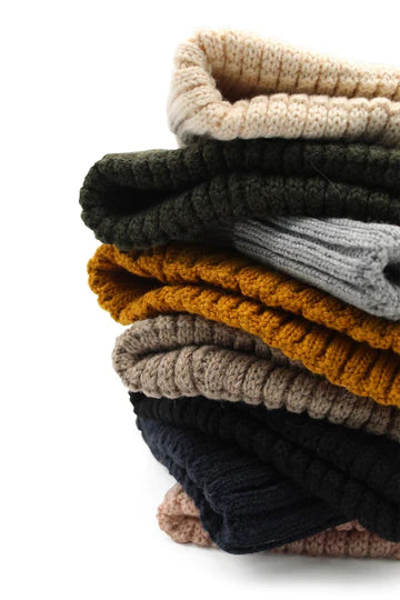 MIA WOOL BLEND BEANIE IN LATTE MORGAN & TAYLOR Klou Boutique