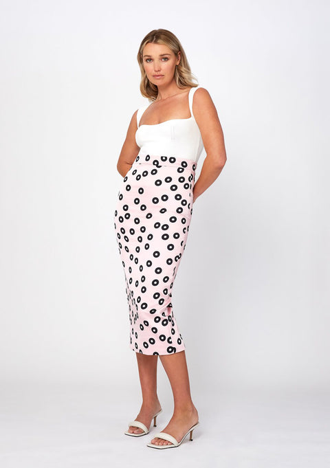 By Johnny Party Spot Midi Skirt - pink/black  BY JOHNNY  Klou Boutique
