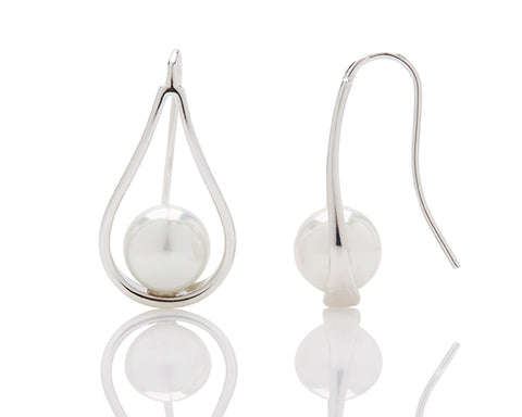 FIRUCCI Teardrop Hook Pearl Drop Earring 10mm