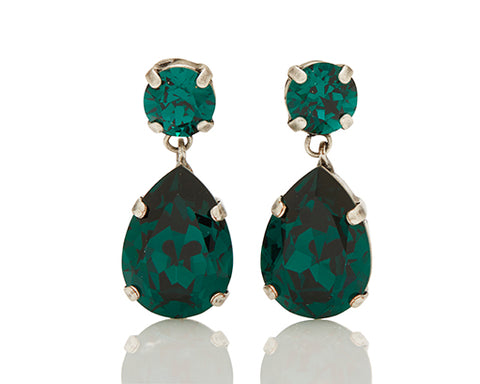 FIRUCCI Emerald Medium Teardrop Earrings