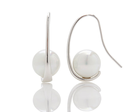FIRUCCI Ivory Side Hook Pearl Earring 12mm
