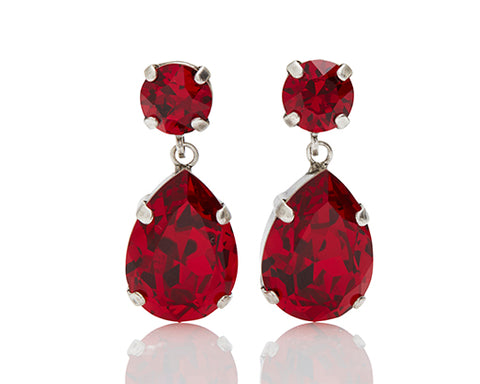 FIRUCCI Ruby Medium Teardrop Earrings