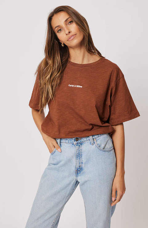 CARTEL AND WILLOW Marlie Tee Cocoa