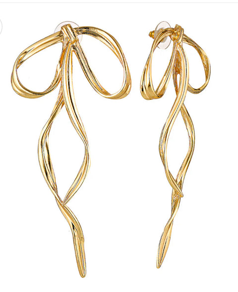 GIMME Allegra Bow Earrings Gold